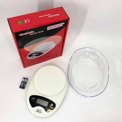 Весы кухонные Matarix MX-404 Электронные С Чашей Кухонные до 7 кг Кухонные весы для взвешивания продуктов