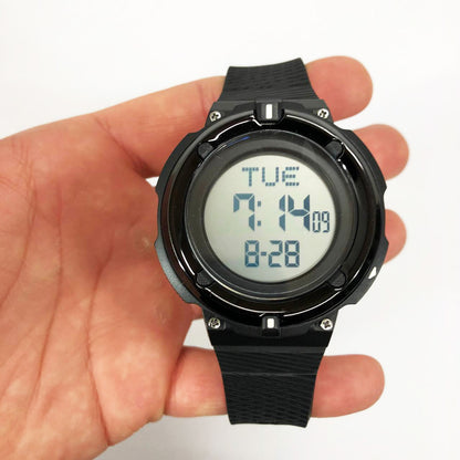 Часы наручные мужские SKMEI 2010BKWT BLACK-WHITE, часы армейские скмей, часы спортивные. Цвет: черный