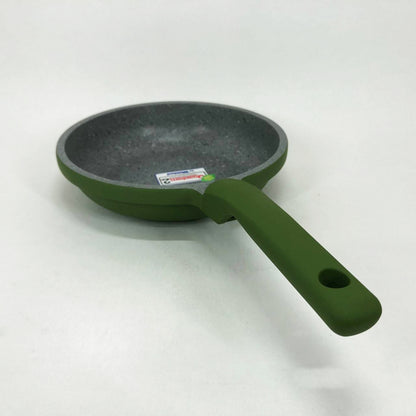 Сковорода Con Brio CB-2026 Eco Granite Premium 20 см, сковорода качественная на плиту. Цвет: зеленый
