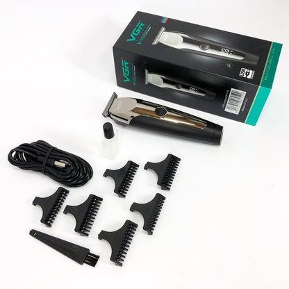 Аккумуляторная машинка для стрижки VGR V-059, беспроводная электробритва, машинка для стрижки для дома