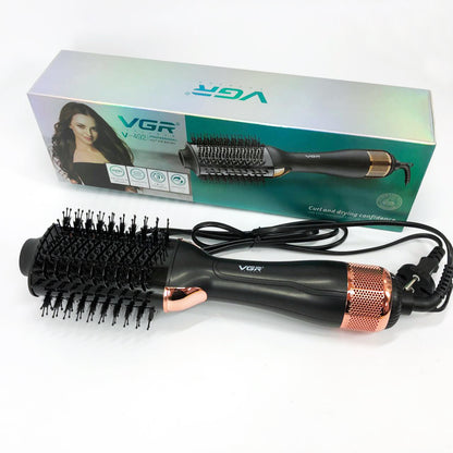 Фен-щетка волос VGR V-492 Профессиональный ионный выпрямитель,  Электрический фен для сушки волос
