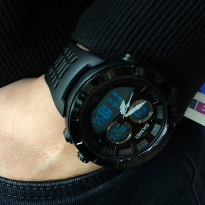 Часы наручные мужские SKMEI 2014BKWT, часы наручные электронные тактические, часы армейские оригинал