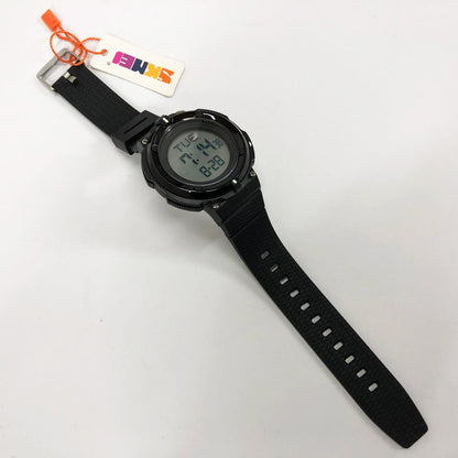 Часы наручные мужские SKMEI 2010BKWT BLACK-WHITE, часы армейские скмей, часы спортивные. Цвет: черный