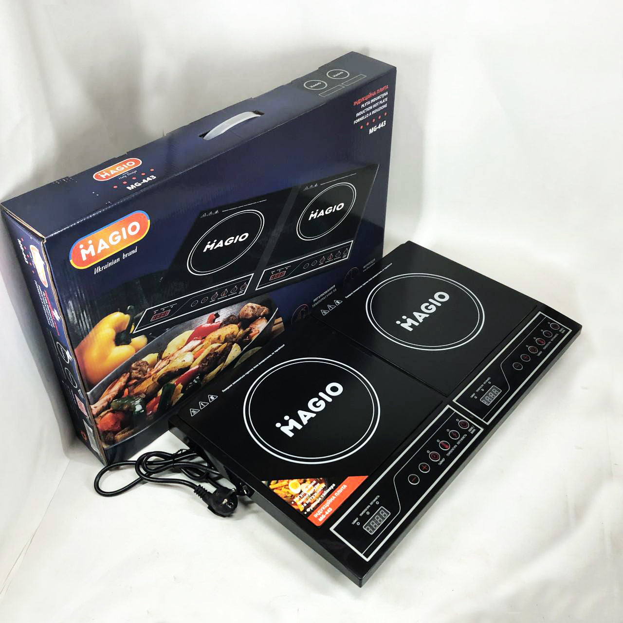 Настольная плита электрическая MAGIO MG-443, Мощная настольная электроплита, Електро плита инфракрасная