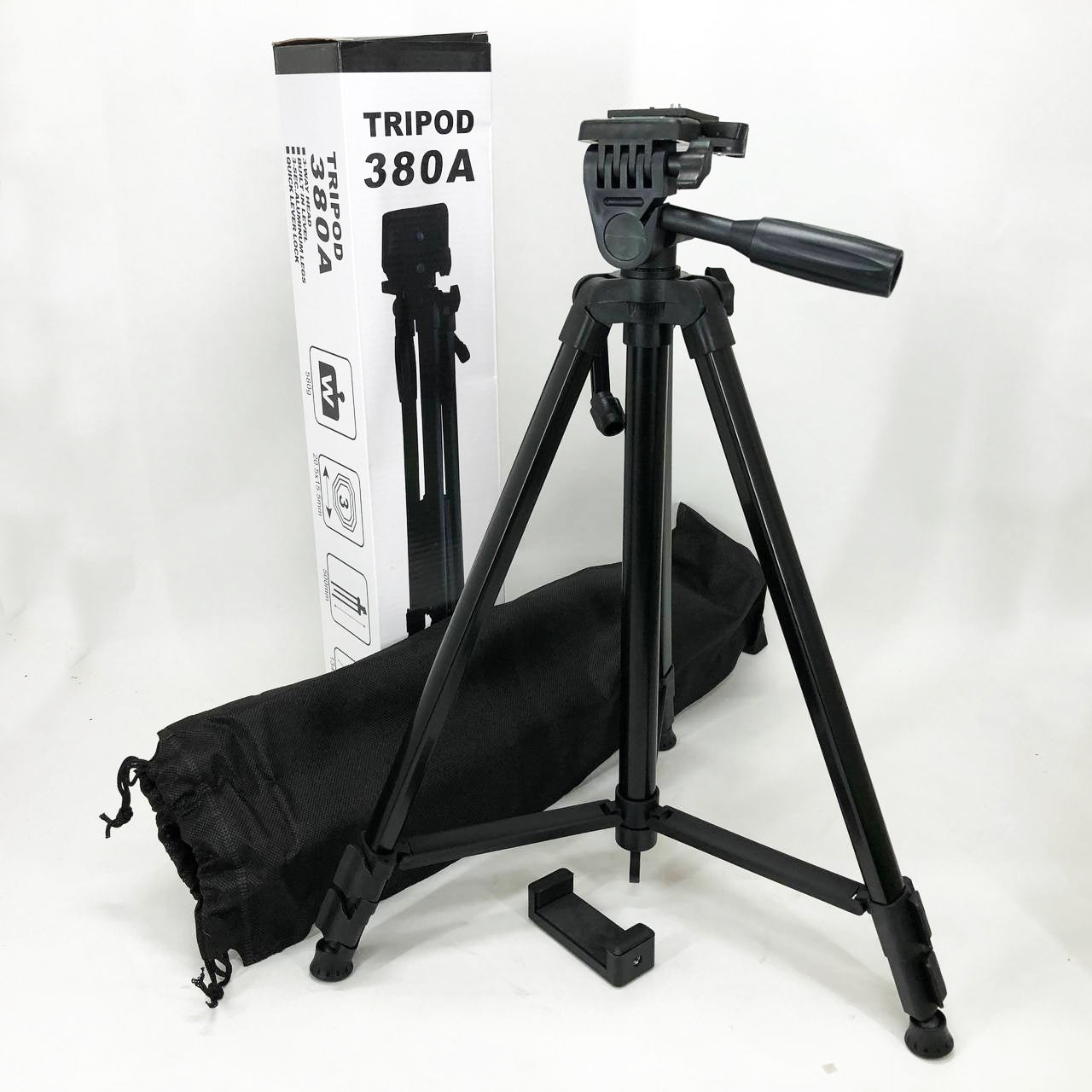 Штатив для камеры, телефона, трипод, тринога TriPod 380A 0.50-1.35м, Штатив раскладной для фото