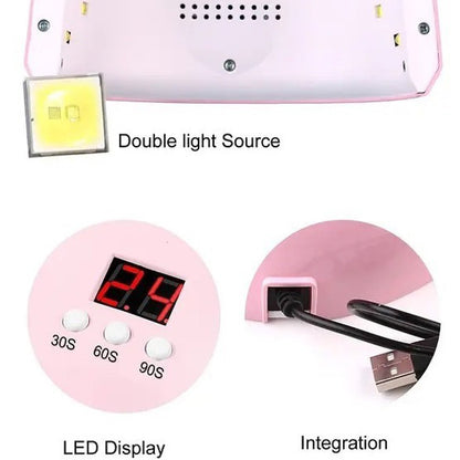 Сушарка для нігтів 36w FD 258 Beauty Nail, Лампа для сушіння гель-лаку будинку, Універсальна лампа для сушіння гель лаку