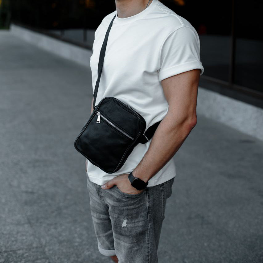 Мужские сумки через плечо, Мужская кожаная сумка, Повседневная сумка-мессенджер, Сумка-мессенджер