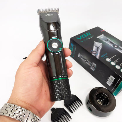 Профессиональная беспроводная машинка для стрижки волос и бороды VGR V-256, беспроводная электробритва