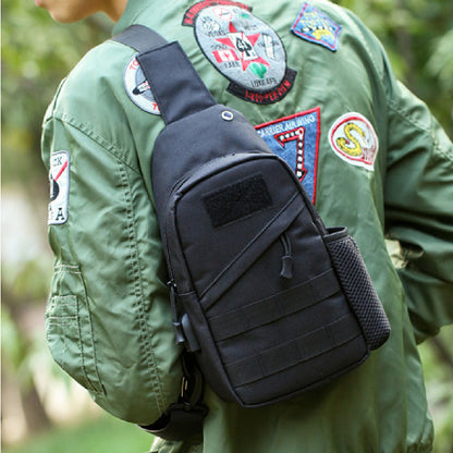 Тактическая Черная Сумка через плечо, укрепленная сумка-слинг барсетка тактическая, Грудная кроссбоди