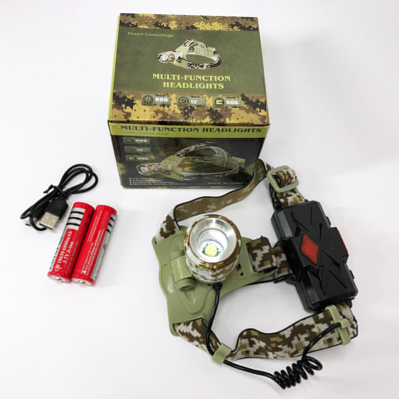 Фонарь налобный аккумуляторный CH-002M-T6, Фонарик на голову для роботы, Надежный налобный фонарь