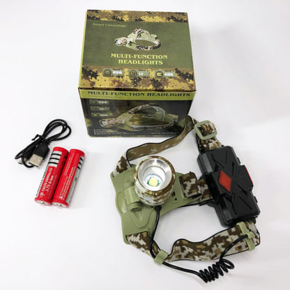 Фонарь налобный аккумуляторный CH-002M-T6, Фонарик на голову для роботы, Надежный налобный фонарь