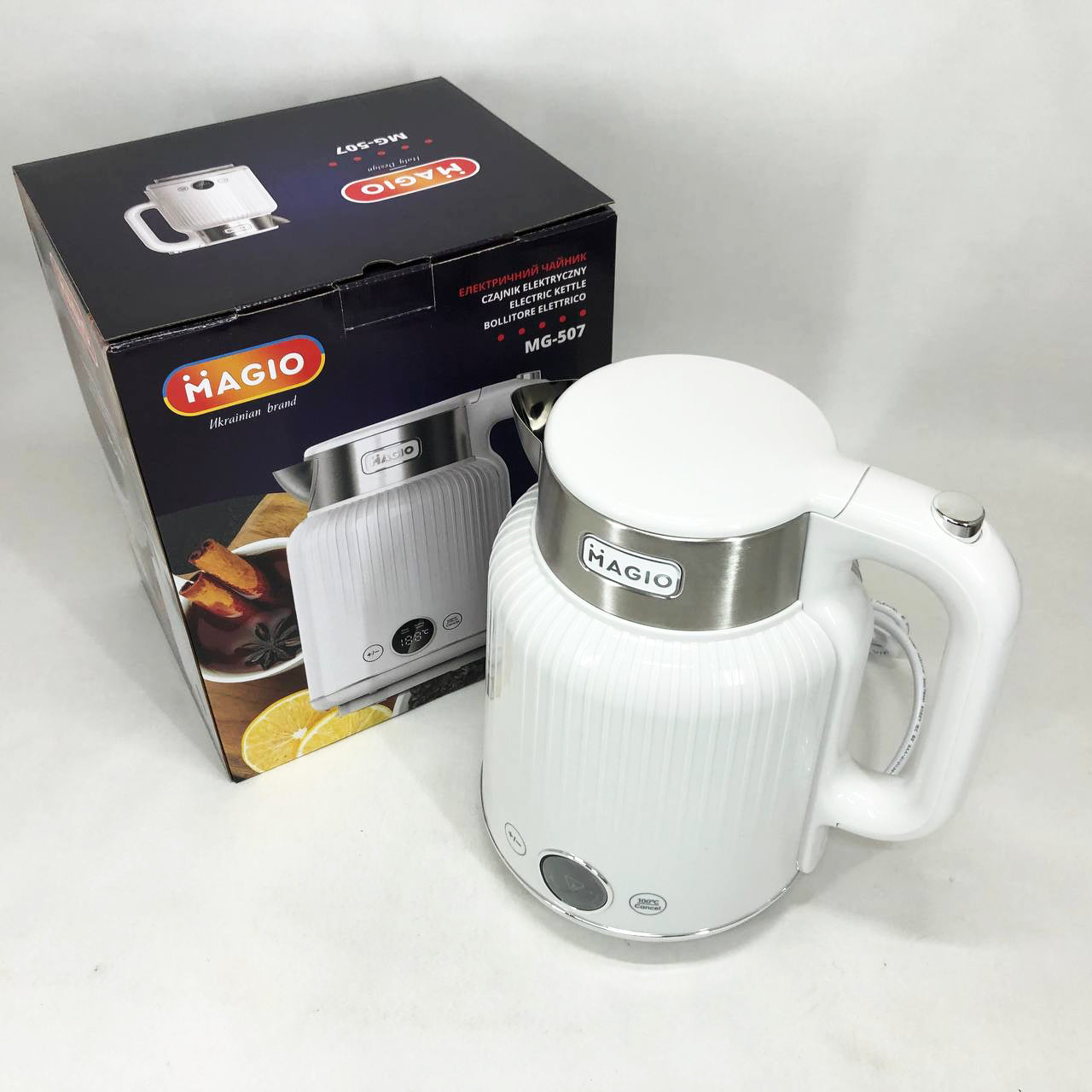 Электрочайник Magio MG-507 1250 Вт, Хороший электрический чайник, Чайник електро, Бесшумный чайник