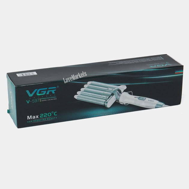 Плойка волна для волос VGR V-597 пять волн диаметр 16 мм с керамическим покрытием для кучеряшек и локонов