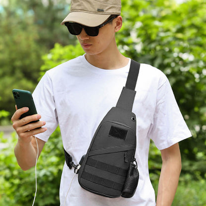 Тактическая Черная Сумка через плечо, укрепленная сумка-слинг барсетка тактическая, Грудная кроссбоди