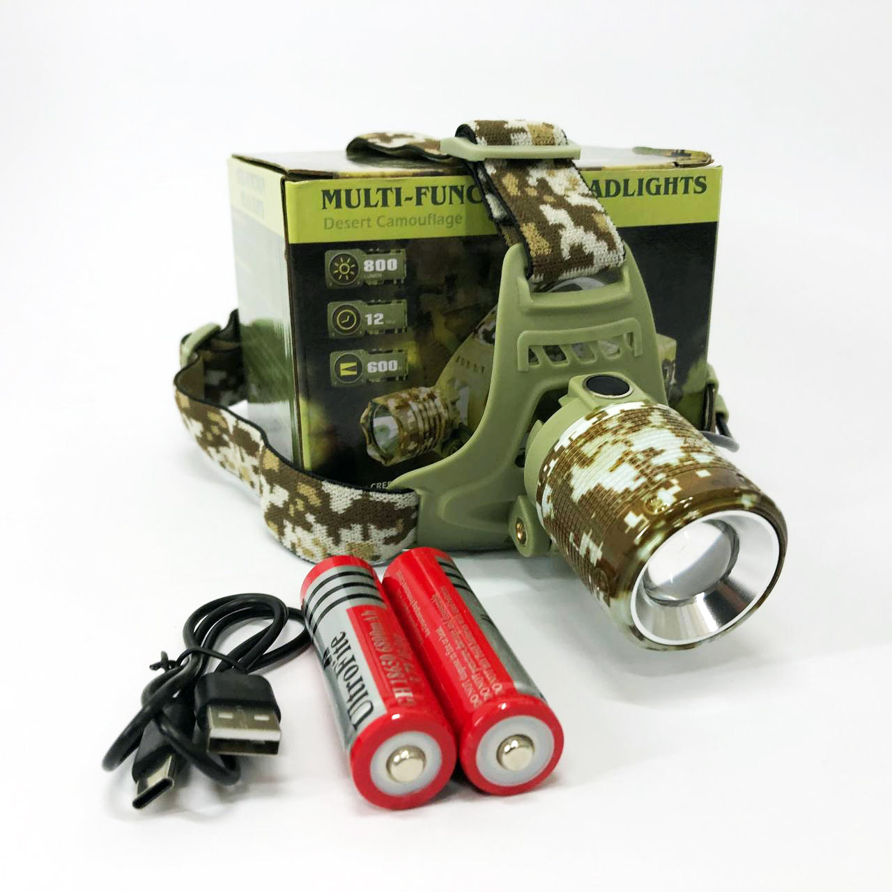 Фонарь налобный аккумуляторный CH-002M-T6, Фонарик на голову для роботы, Надежный налобный фонарь