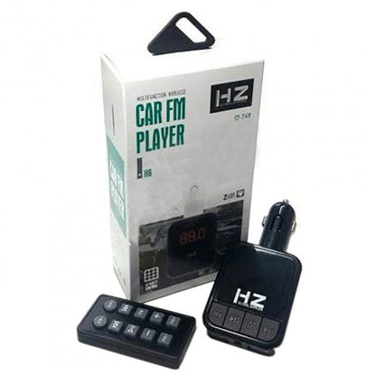 Автомобильный FM трансмиттер Bluetooth HZ H6-12-24V модулятор с microSD, USB, Hands Free + Пульт