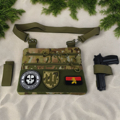 Мужская сумка тактическая нагрудная, Сумка через плечо военная, Тактический рюкзак через плечо