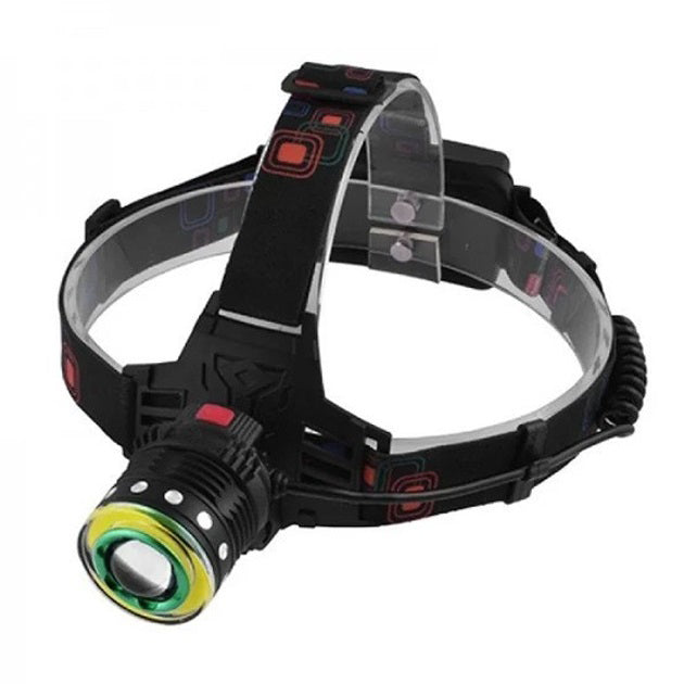 Фонарь налобный Police T105-T6+COB аккумуляторный, водонепроницаемый фонарик, головной фонарик