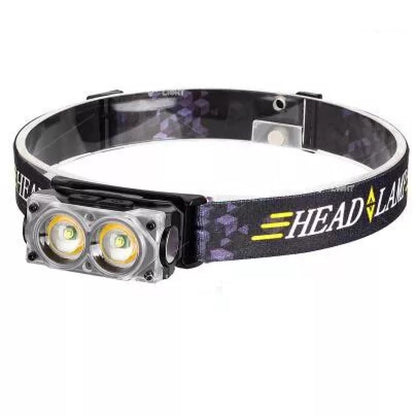 Фонарь налобный YY-19F-2XPE(white)+2COB(yellow), Налобный фонарь для автомеханика, Фонарик налобник