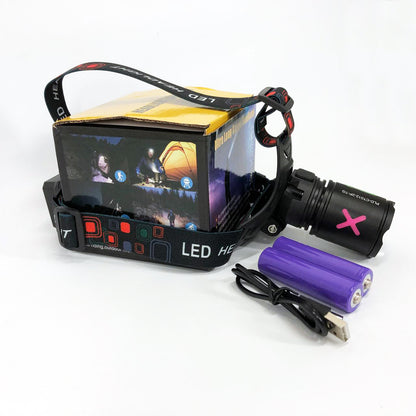 Фонарь налобный NIGHT VISION FLUORESCENCE CT012-P-TG, Фонарь аккумуляторный для рыбалки, Головной фонарик