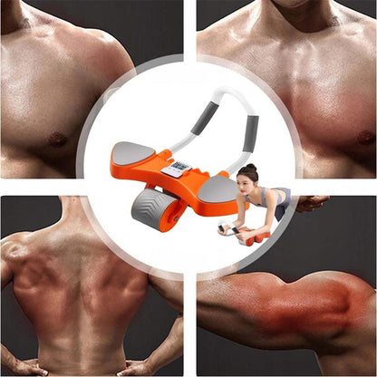 Автоматический тренажер для живота, колесико для живота с подушечкой для пуш-апа