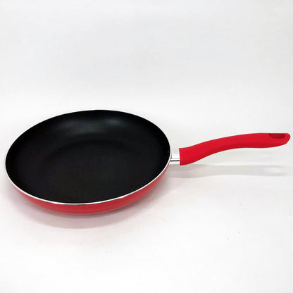 Сковорода 28 см Con Brio СВ-2814, сковорода для жарки, качественная сковорода. Цвет: красный