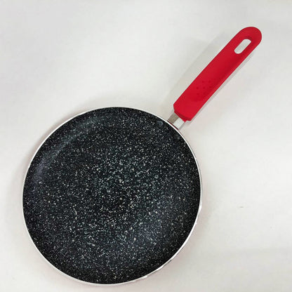 Сковородка для блинов 23 см Con Brio СВ-2324 Eco Granite, сковорода с толстым дном. Цвет: красный