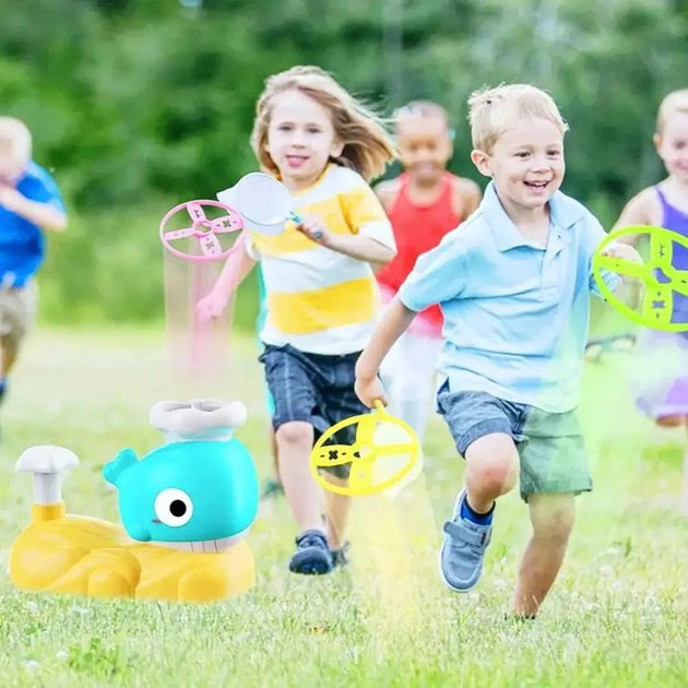 Интерактивная детская игрушка летающая тарелка фрисби Small Whale