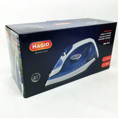 Утюг с керамической подошвой Magio MG-534, паровой утюг-очиститель, утюг электрический паровой
