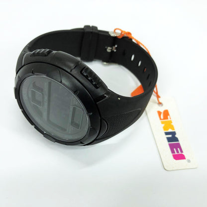 Часы наручные мужские SKMEI 1656BK BLACK, водостойкие тактические часы. Цвет: черный