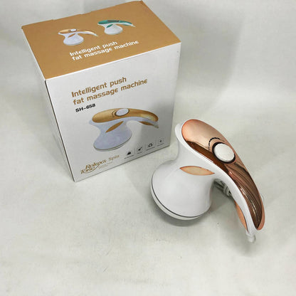 Массажер для тела Relax and Spin Tone SH-658, антицеллюлитный вибро массажер. Цвет: желтый