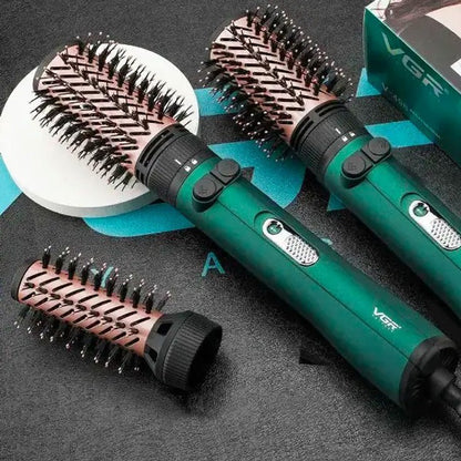 Фен щетка для волос 2 в 1 VGR V-498, стайлер браш, Фен для красивой укладки волос, Фен для ломких волос