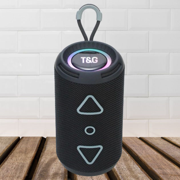 Bluetooth колонка портативная TG656 FM-радио, аккумуляторная колонка для музыки. Цвет: черный