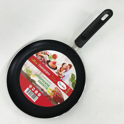 Сковорода для блинов Con Brio CB-2419 с антипригарным покрытием Xylan plus 24 см, качественная сковорода