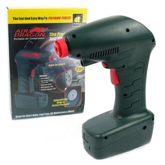 Портативный автомобильный воздушный компрессор Air Compressor Dragon с электронным манометром