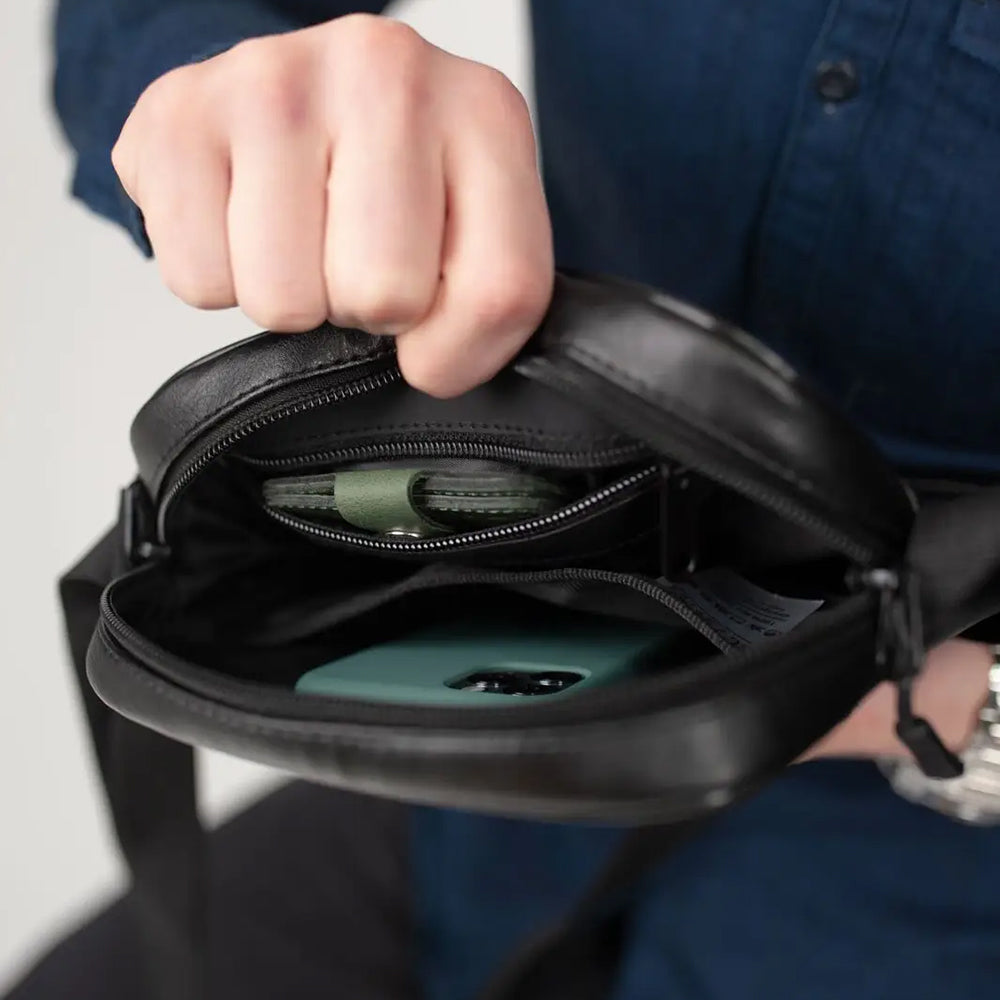 Мессенджер классический из эко кожи гладкой, Сумка через плечо кэжуал мужская, Деловая сумка мессенджер