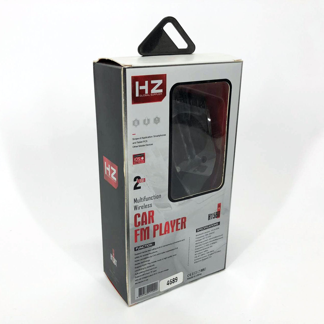 Автомобильный FM трансмиттер модулятор H15 Bluetooth MP3, Fm модулятор usb. Цвет: черный