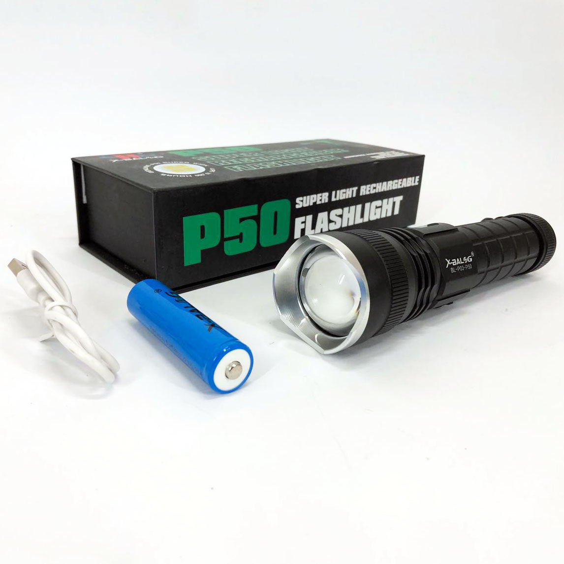 Фонарик ручной тактический Bailong BL-P03-P50, водонепроницаемый фонарик, ручной фонарик led