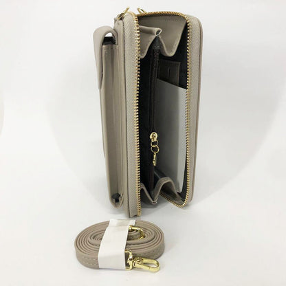 Кошелек-клатч из эко-кожи Baellerry Forever N8591, практичный маленький женский кошелек. Цвет: серый