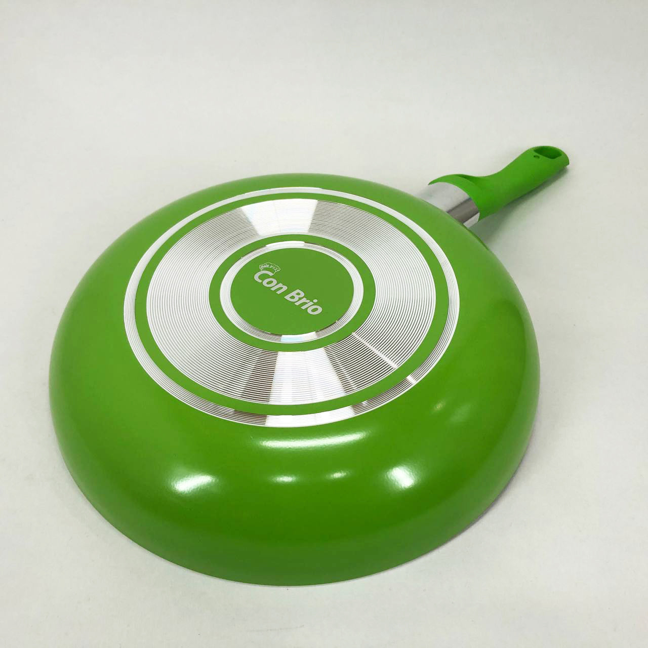 Сковорода антипригарная Con Brio 24 см СВ-2414, сковорода с толстым дном. Цвет: зеленый