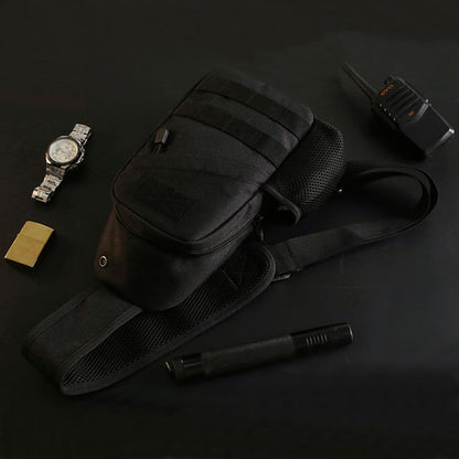 Тактическая Черная Сумка через плечо, укрепленная сумка-слинг барсетка тактическая, Грудная кроссбоди