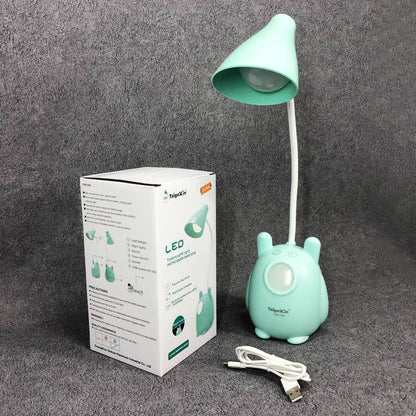 Настольная лампа TaigeXin LED TGX 792, Настольная лампа на гибкой ножке, лампа сенсорная. Цвет: зеленый