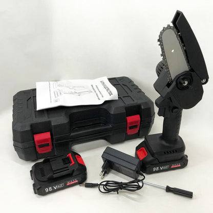 Мини пила 10см аккумуляторная с двумя аккумуляторами в кейсе, аккумуляторная минипила сучкорез