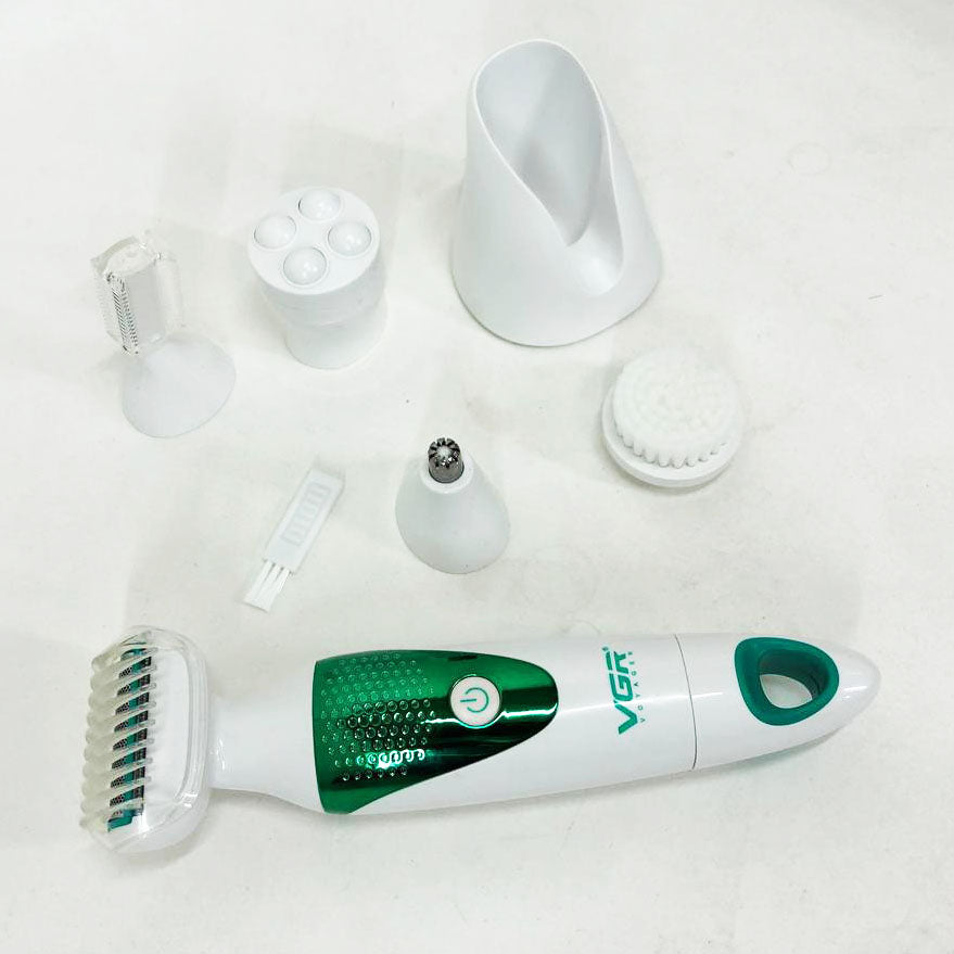 Набор VGR V-720 5 в 1 для ухода, триммер для носа, бровей, тела, устройство для чистки лица, массажер