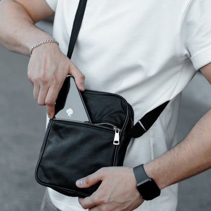 Мужские сумки через плечо, Мужская кожаная сумка, Повседневная сумка-мессенджер, Сумка-мессенджер