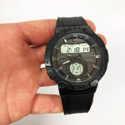 Часы наручные мужские SKMEI 1881BKWT, часы армейские оригинал, наручные часы для военных