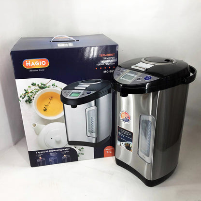 Термопот Magio MG-968, потужний електричний термопот для кухні, термопот з автоматичним вимкненням