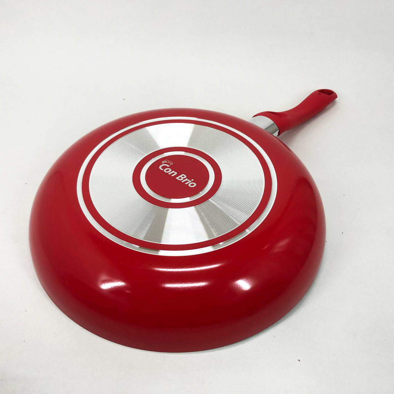 Сковорода 28 см Con Brio СВ-2814, сковорода для жарки, качественная сковорода. Цвет: красный