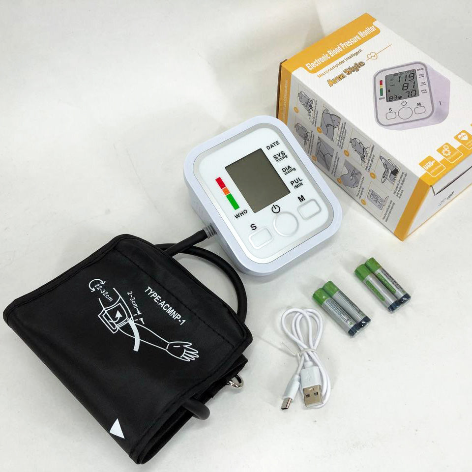 Автоматический тонометр ARM Style B02R с индикатором аритмии, хороший аппарат для измерения давления
