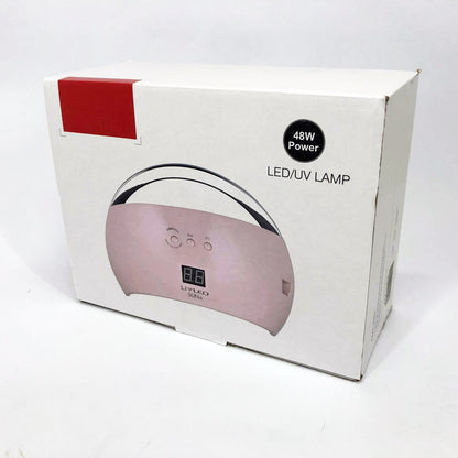 Ультрафиолетовая лампа для Маникюра UV LAMP Sun 6, Светодиодная сушилка для гель лака. Цвет: розовый